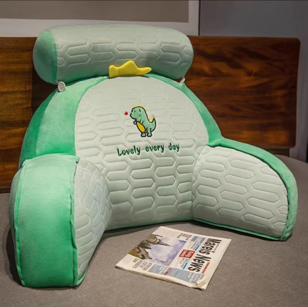 Cartoon Lumbar Pillow in Summer Latex Ice Silk