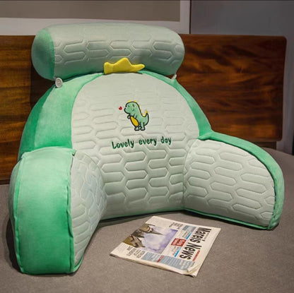 Cartoon Lumbar Pillow in Summer Latex Ice Silk