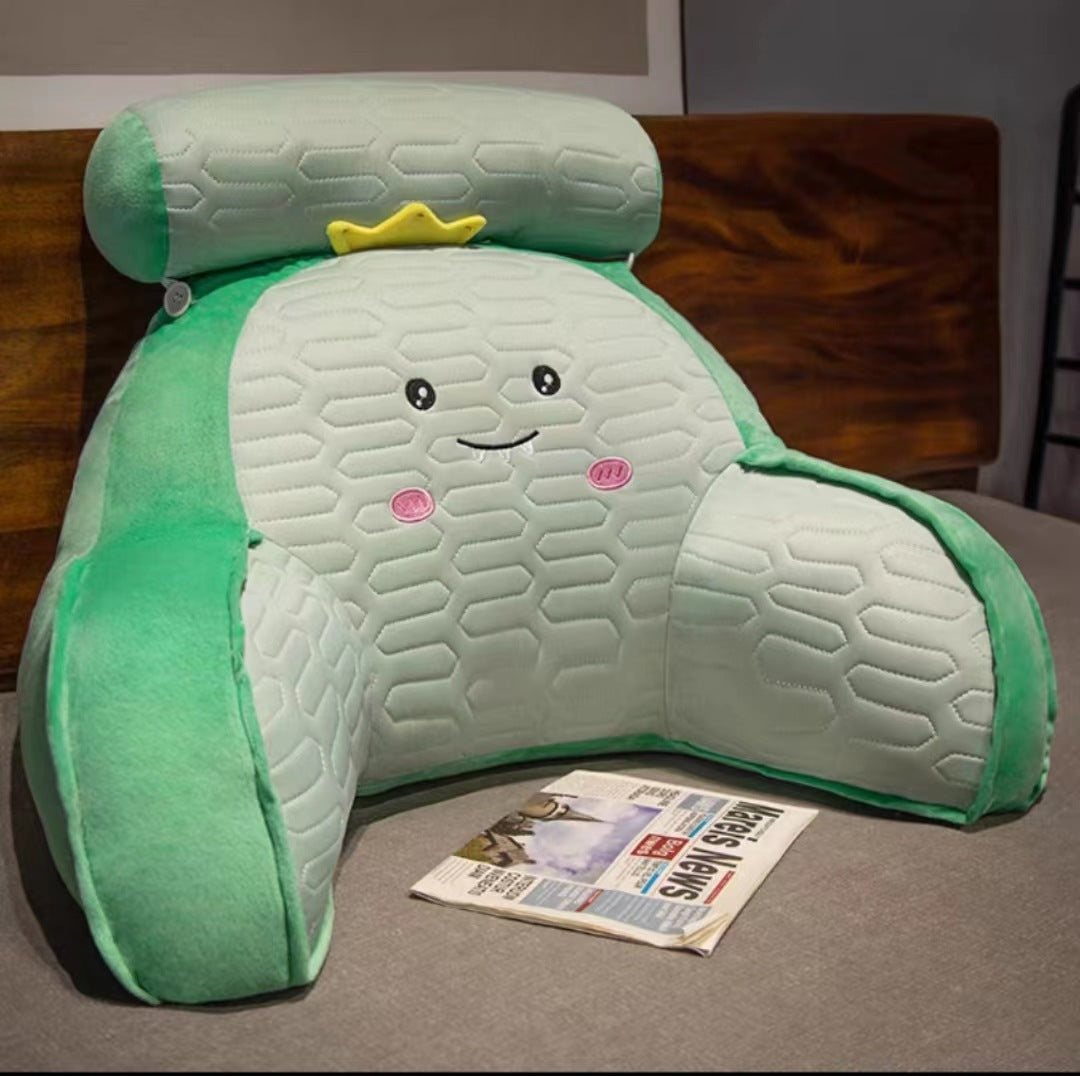 Cartoon Lumbar Pillow in Summer Latex Ice Silk