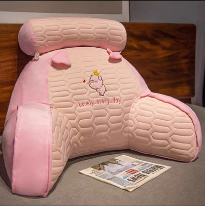 Cartoon Lumbar Pillow in Summer Latex Ice Silk